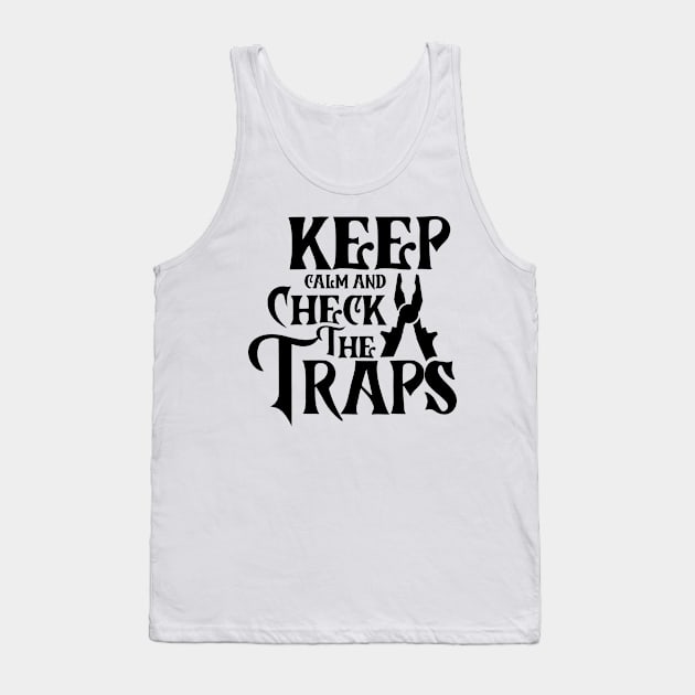 Hunting Trapper Trapping Traps Trap Tank Top by dr3shirts